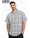 1000 S/S Plaid Color Base : Light Gray-White